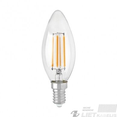 LED lempa filamentinė VELA 6W, E14, 4100K, 790LM, Struhm