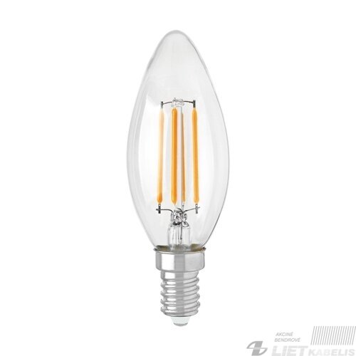 LED lempa filamentinė VELA 6W, E14, 4100K, 790LM, Struhm