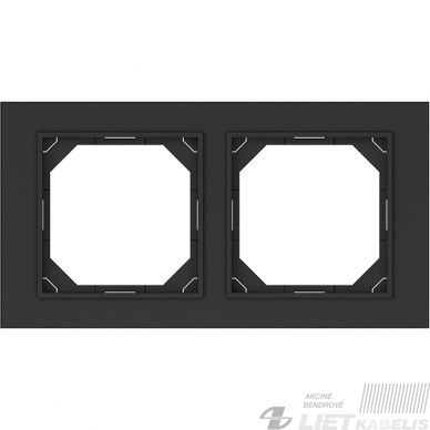 Rėmelis 2 vietų juodas matinis R02 FIT LINE, QR1000, Vilma Rėmelis 2 vietų juodas matinis R02 FIT LINE, QR1000, Vilma