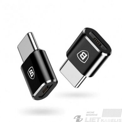 Adapteris USB C kištukas - micro USB B lizdas, su OTG funkcija BASEUS Adapteris USB C kištukas - micro USB B lizdas, su OTG funkcija BASEUS