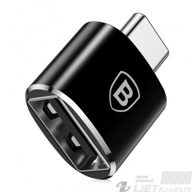 Adapteris USB C kištukas - USB A lizdas, su OTG funkcija BASEUS Adapteris USB C kištukas - USB A lizdas, su OTG funkcija BASEUS