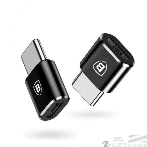 Adapteris USB C kištukas - micro USB B lizdas, su OTG funkcija BASEUS