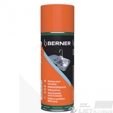 Aerozolis nerūdijančiam plienui 400ml Berner Aerozolis nerūdijančiam plienui 400ml Berner