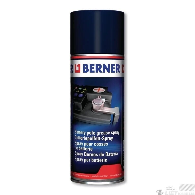 Aerozolis baterijų poliams 400ml Berner