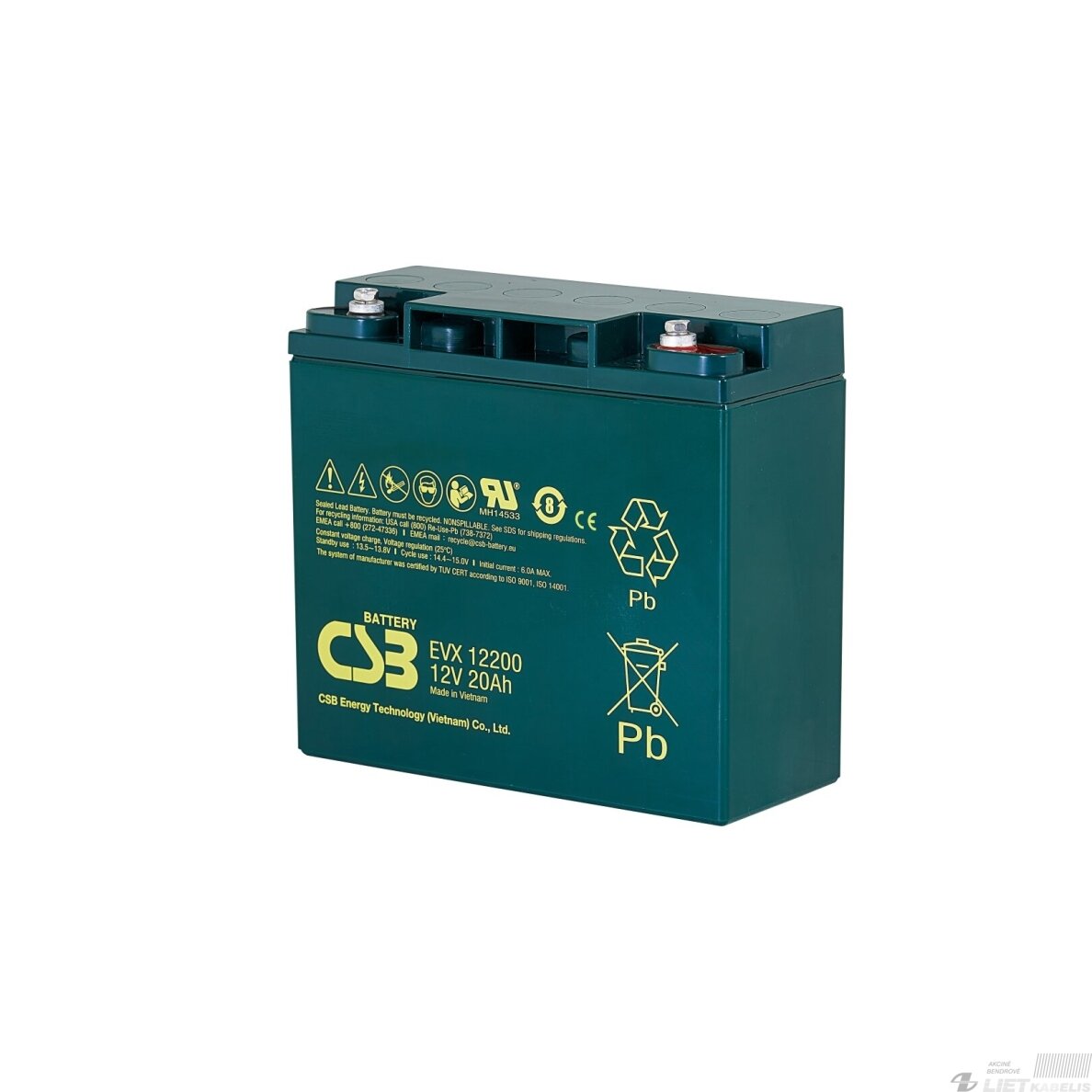 Akumuliatorius 12V 20Ah I1 Pb CSB