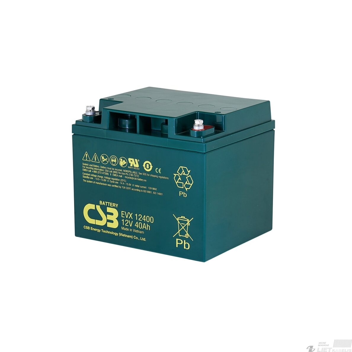 Akumuliatorius 12V 40Ah Pb CSB Akumuliatorius 12V 40Ah Pb CSB