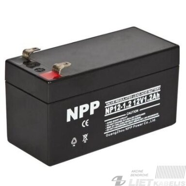 Akumuliatorius NP12-1,2Ah 12V 1,2Ah NPP Akumuliatorius NP12-1,2Ah 12V 1,2Ah NPP