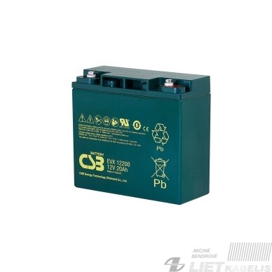 Akumuliatorius 12V 20Ah I1 Pb CSB Akumuliatorius 12V 20Ah I1 Pb CSB