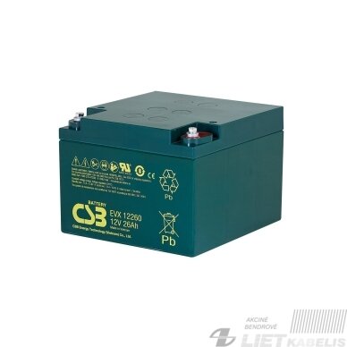 Akumuliatorius 12V 26Ah Pb CSB Akumuliatorius 12V 26Ah Pb CSB