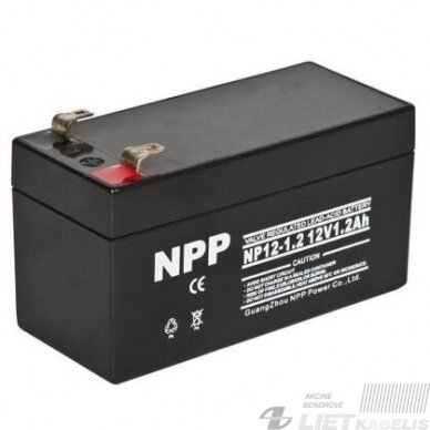 Akumuliatorius NP12-1,2Ah 12V 1,2Ah NPP Akumuliatorius NP12-1,2Ah 12V 1,2Ah NPP