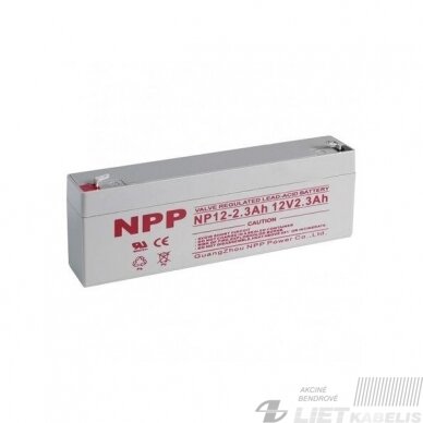 Akumuliatorius NP12-2,3Ah 12V 2,3Ah NPP 2 Akumuliatorius NP12-2,3Ah 12V 2,3Ah NPP 2