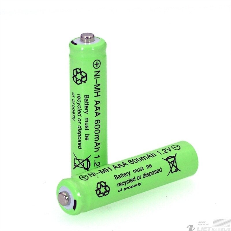 Akumuliatorius  AAA 1,2V 600mAh, (saulės šviestuvams), HILGHT
