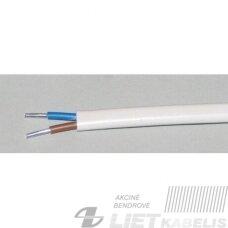 Aliumininis jėgos kabelis su PVC izoliacija AVVG 2x10 (plokščias) Lietkabelis