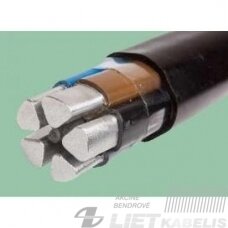 Aliumininis jėgos kabelis su PVC izoliacija AXMX 5x25mm² TT Cables