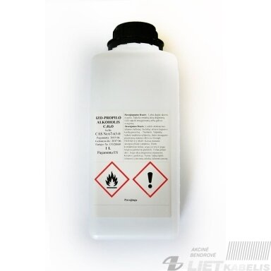 Alkoholis izopropilo, techninis IPA99,8% 1L Alkoholis izopropilo, techninis IPA99,8% 1L