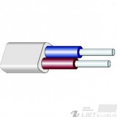 Aliumininis jėgos kabelis su PVC izoliacija AVVG 2x2,5mm² (plokščias) Lietkabelis 1 Aliumininis jėgos kabelis su PVC izoliacija AVVG 2x2,5mm² (plokščias) Lietkabelis 1