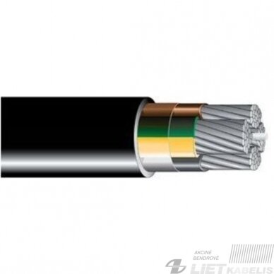 Aliumininis jėgos kabelis su XLPE izoliacija AXPK 4x35mm² (AVVG) (1 m) Aliumininis jėgos kabelis su XLPE izoliacija AXPK 4x35mm² (AVVG) (1 m)