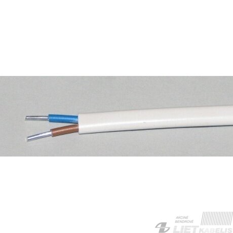 Aliumininis jėgos kabelis su PVC izoliacija AVVG 2x16mm² (plokščias) Lietkabelis