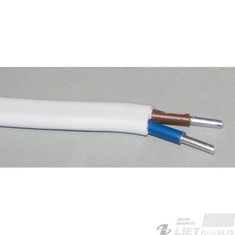 Aliumininis jėgos kabelis su PVC izoliacija AVVG 2x2,5mm² (plokščias) Lietkabelis