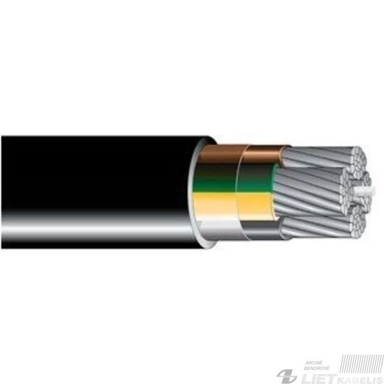 Aliumininis jėgos kabelis su XLPE izoliacija AXPK 4x35mm² (AVVG) (1 m)