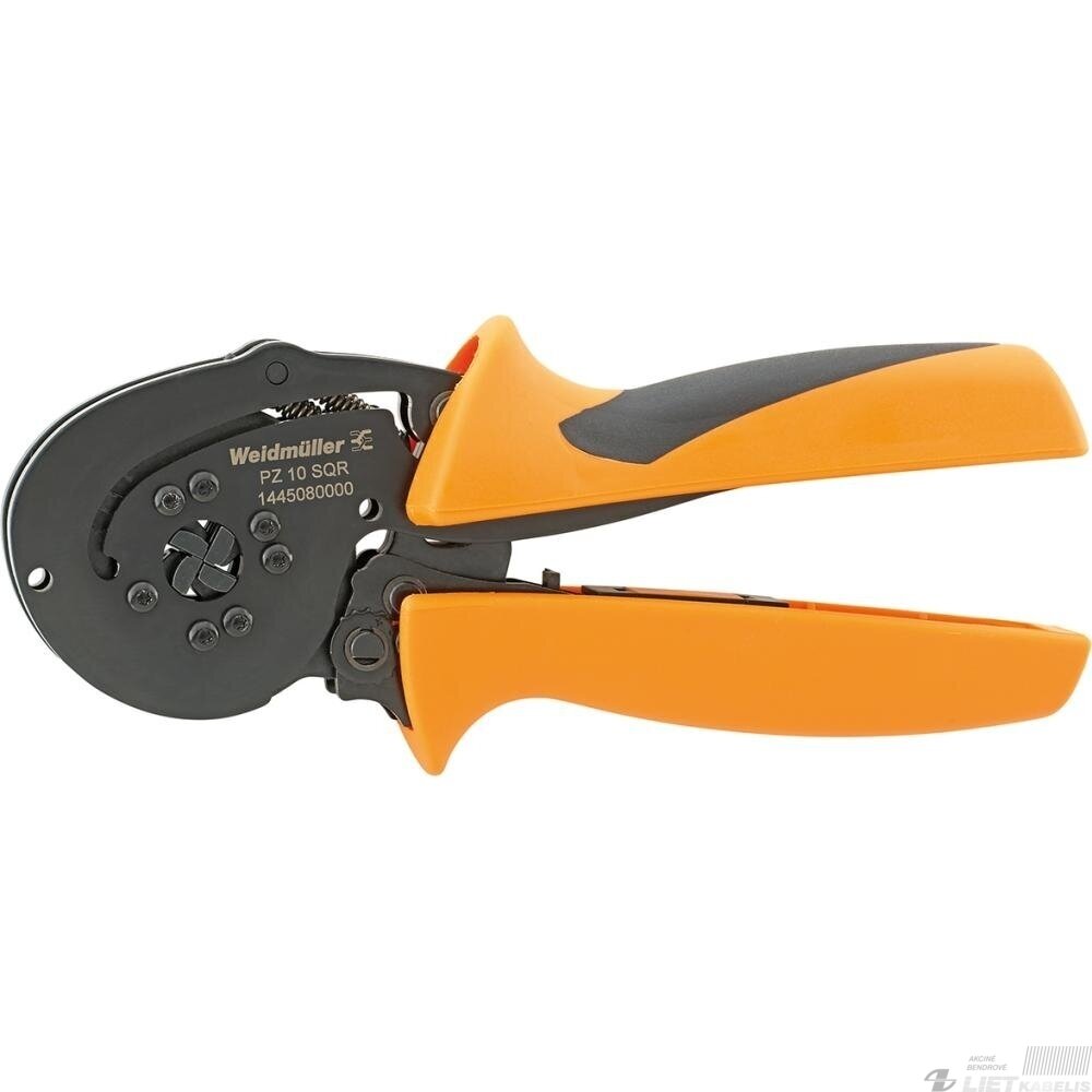 Savireguliuojančios gilzinių antgalių užspaudimo replės PZ 10 SQR,keturkampis, Weidmuller 1 Savireguliuojančios gilzinių antgalių užspaudimo replės PZ 10 SQR,keturkampis, Weidmuller 1