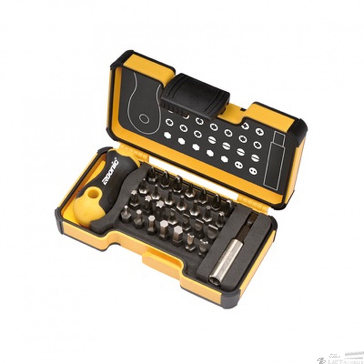 Antgalių, atsuktuvų komplektas 30 vnt. 2073006, Forte tools Antgalių, atsuktuvų komplektas 30 vnt. 2073006, Forte tools
