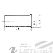 Antgalis gilzė neizoliuotas H120-32 alavuotas WEIDMULLER 1 Antgalis gilzė neizoliuotas H120-32 alavuotas WEIDMULLER 1