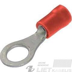 Antgalis kilpinis izoliuotas ST04R 6mm 0.5-1.5mm (Raudonas) 1