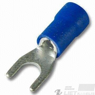 Antgalis šakutė izoliuotas 1,5-2,5mm² 3/5mm šakutė (mėlyna) 1