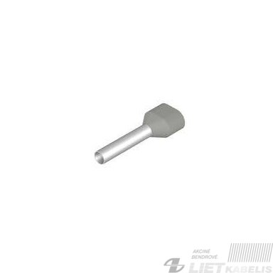 Antgalis gilzė izoliuotas  2x4.0mm²  H4,0/22D, dvigubi pilki, Sofamel