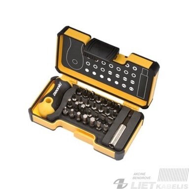 Antgalių, atsuktuvų komplektas 30 vnt. 2073006, Forte tools Antgalių, atsuktuvų komplektas 30 vnt. 2073006, Forte tools