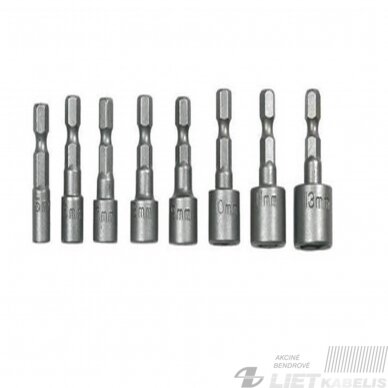 Antgalių komplektas, 201001 5-13mm 8vnt., Vagner Antgalių komplektas, 201001 5-13mm 8vnt., Vagner