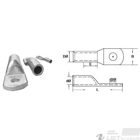 Antgalis kilpinis 12-185 DIN46235 Antgalis kilpinis 12-185 DIN46235