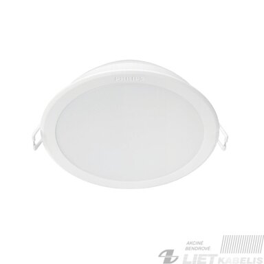 LED šviestuvas 12,5W,  4000K,  1300Lm, IP20, apvalus įleidžiamas, PHILIPS