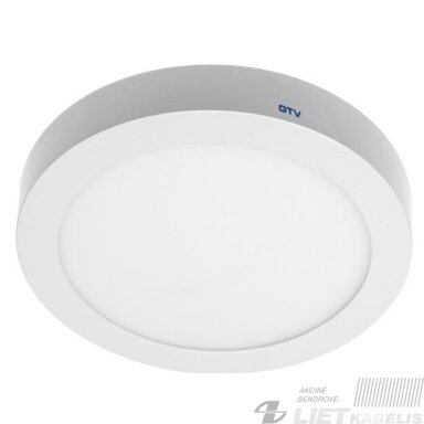 LED šviestuvas Oris plus 13W, 4000K, 1020Lm, IP20, apvalus pridedamas, GTV LED šviestuvas Oris plus 13W, 4000K, 1020Lm, IP20, apvalus pridedamas, GTV