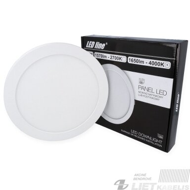 LED šviestuvas 18W, 4000K, 1650lm, LEDline LED šviestuvas 18W, 4000K, 1650lm, LEDline