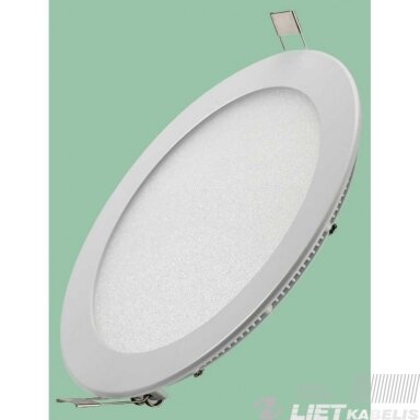 Įleidžiamas, apvalus LED šviestuvas 6W, 4000K