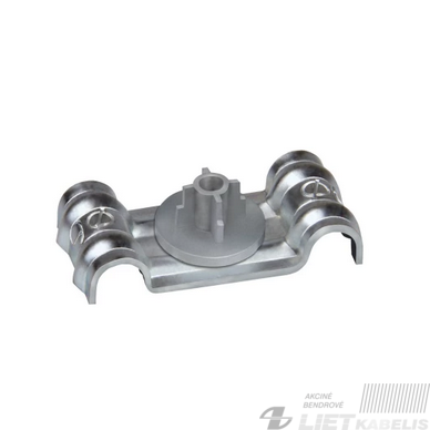 Apkaba laidams 10mm 3/8 dviguba metalinė DFT, CELO Apkaba laidams 10mm 3/8 dviguba metalinė DFT, CELO
