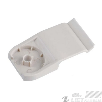 Apkaba laidams 6x17mm plokščia vienguba plastikinė TPC, CELO Apkaba laidams 6x17mm plokščia vienguba plastikinė TPC, CELO