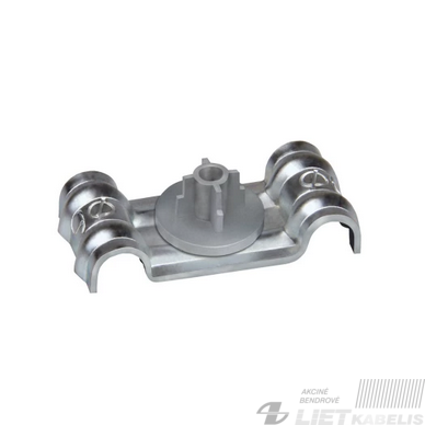 Apkaba laidams 7mm 1/4 dviguba metalinė DFT, CELO Apkaba laidams 7mm 1/4 dviguba metalinė DFT, CELO