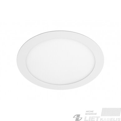 Šviestuvas LED ORIS įleidžiamas, apvalus 19W, 4000K, 1520Lm, IP44, GTV Šviestuvas LED ORIS įleidžiamas, apvalus 19W, 4000K, 1520Lm, IP44, GTV
