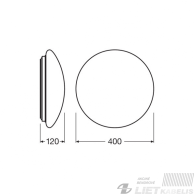 LED šviestuvas Surface Circular, apvalus 24W, 4000K, 1920Lm, IP44, Ledvance 1 LED šviestuvas Surface Circular, apvalus 24W, 4000K, 1920Lm, IP44, Ledvance 1