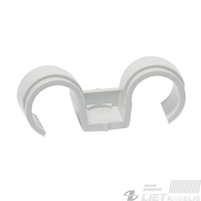 Apkaba laidams 20mm 13/16 dvigubas plastikinis FPD, CELO Apkaba laidams 20mm 13/16 dvigubas plastikinis FPD, CELO