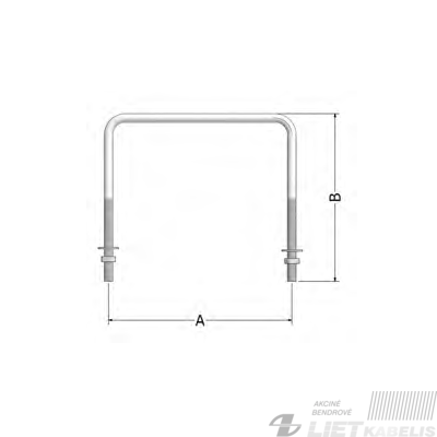 Apkaba ĮAS-1.01,230x270mm, cinkuota, strypas Apkaba ĮAS-1.01,230x270mm, cinkuota, strypas