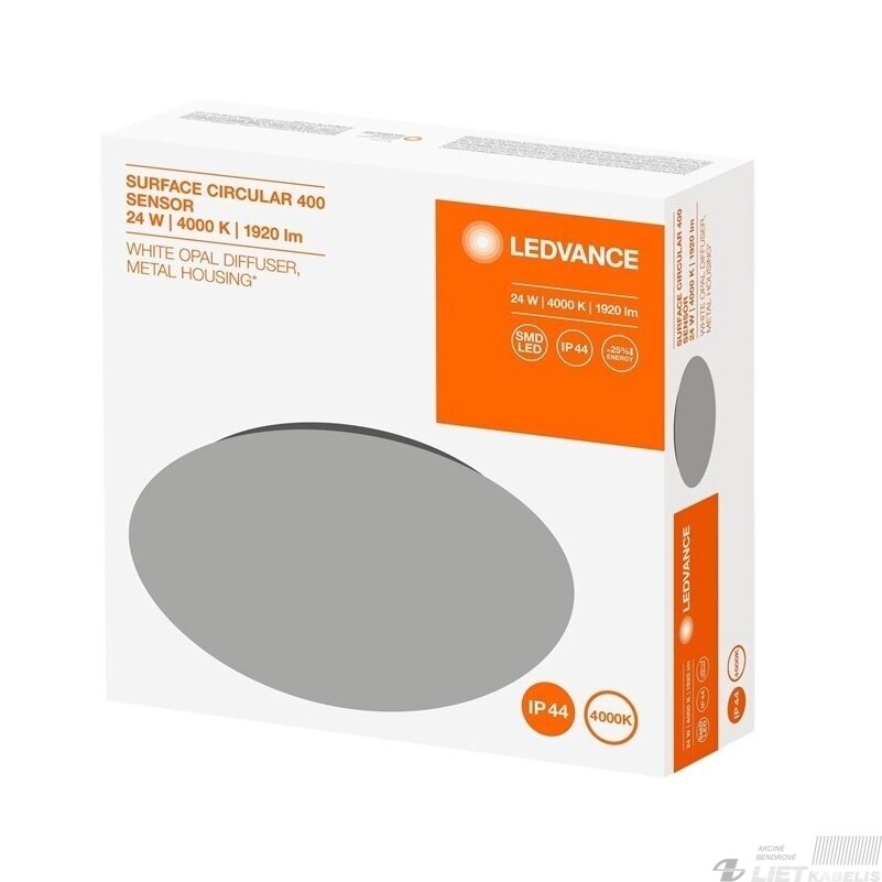 LED šviestuvas Surface Circular, apvalus 24W, 4000K, 1920Lm, IP44,  Ledvance 2