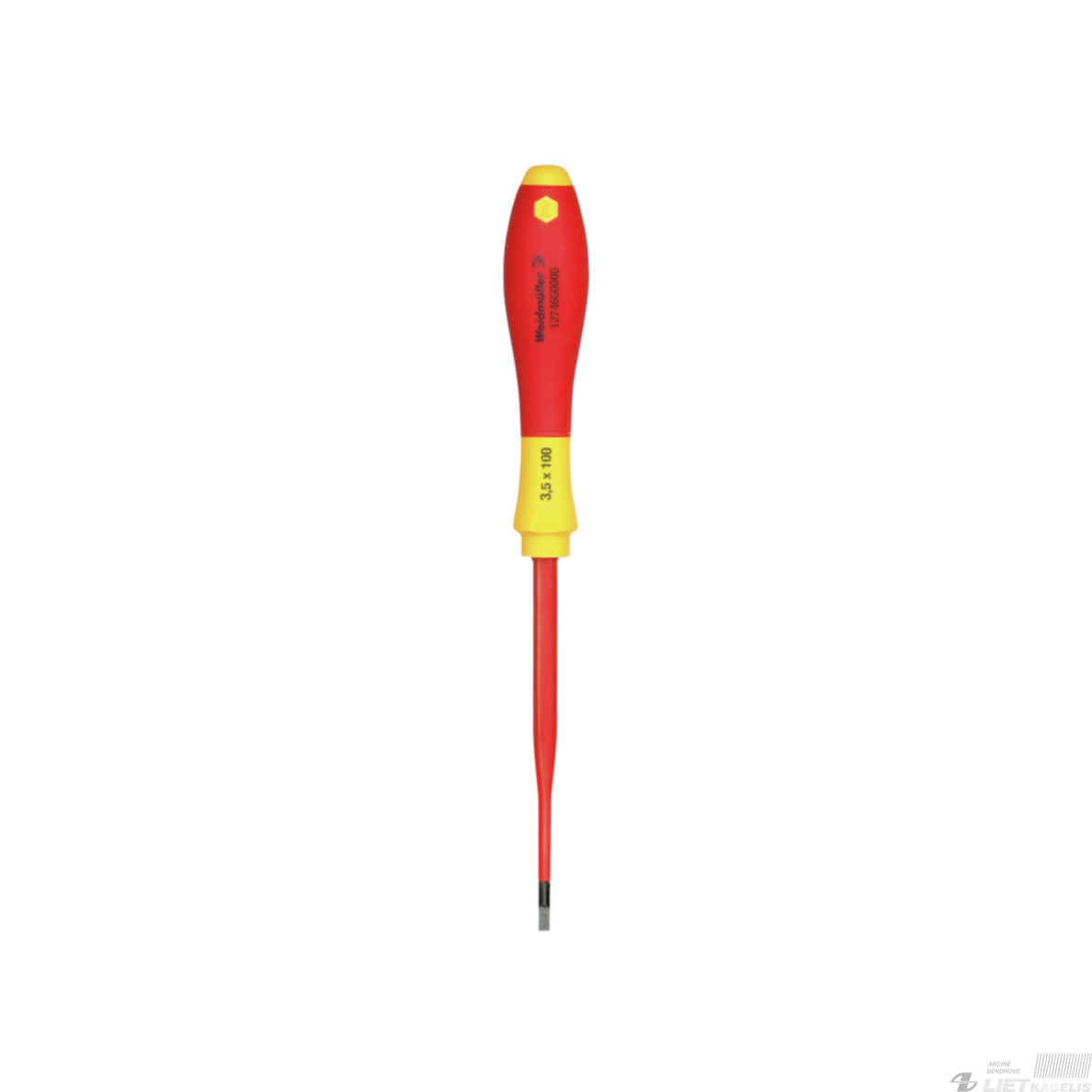 Atsuktuvas plokščias, 3,5x100mm 1000V Weidmuller Atsuktuvas plokščias, 3,5x100mm 1000V Weidmuller