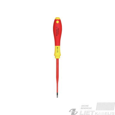Atsuktuvas plokščias, 3,5x100mm 1000V Weidmuller Atsuktuvas plokščias, 3,5x100mm 1000V Weidmuller