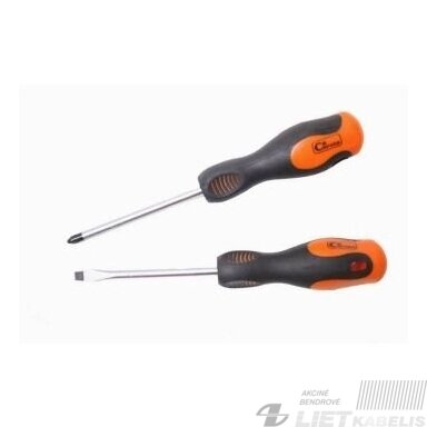 Atsuktuvas plokščias 5x50mm VST460-4, gumuota rankena Atsuktuvas plokščias 5x50mm VST460-4, gumuota rankena