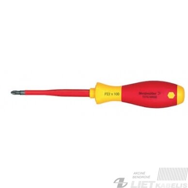 Atsuktuvas kryžminis, PZ2x100mm 1000V Weidmuller Atsuktuvas kryžminis, PZ2x100mm 1000V Weidmuller