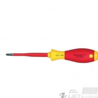 Atsuktuvas kryžminis, PZ2x100mm Slim 1000V Weidmuller Atsuktuvas kryžminis, PZ2x100mm Slim 1000V Weidmuller